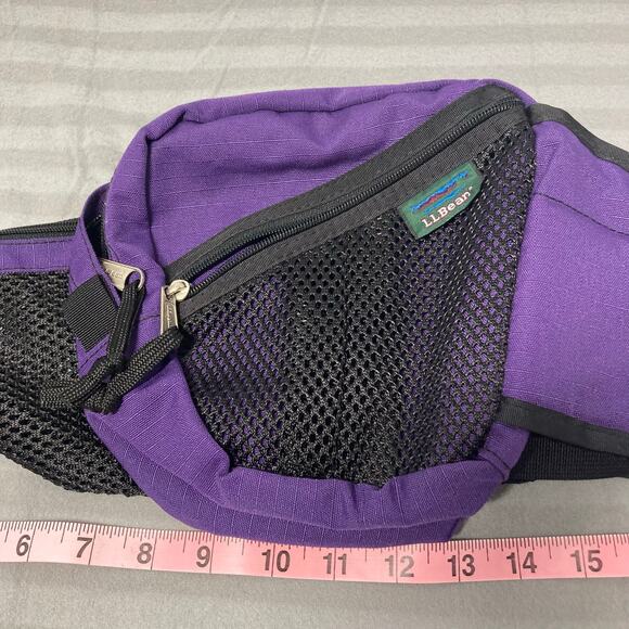 Vintage LL Bean Purple and Black Waist Fanny Pack. Pre-Owned Good Condition - Picture 2 of 11